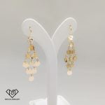 گوشواره آویزی دایره پولکی