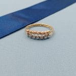 انگشتر گوی دو ردیفه