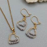 نیم ست قلب گوی تراش