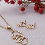 نیم ست سه قلب کج