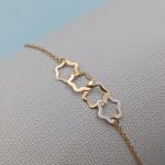 دستبند ستاره طلا