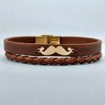 دستبند چرم سبیل