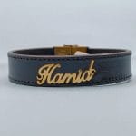 دستبند چرم طرح اسم حمید