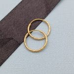 گوشواره حلقه ای تراش