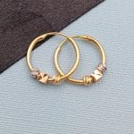 گوشواره حلقه ای سه گوی