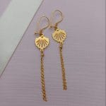 گوشواره صدف زنجیر