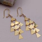 گوشواره پولکی مثلثی