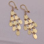 گوشواره پولکی بیضی