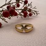 انگشتر دو بیضی