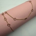 گردنبند و دستبند دایره زنجیر