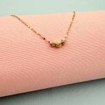 گردنبند زنجیر پولکی سه گوی