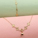 گردنبند و دستبند ایتالیایی ونکلیف قلب