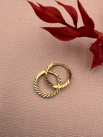 گوشواره حلقه ای تراش