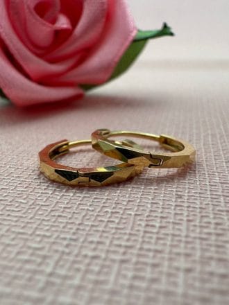 گوشواره حلقه ای تراش