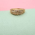 انگشتر سه ردیفه تراش