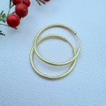 گوشواره حلقه ای تراش شعله