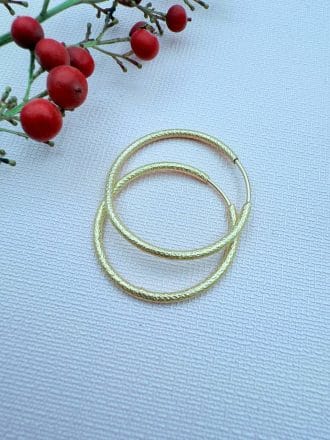 گوشواره حلقه ای تراش شعله