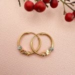 گوشواره حلقه ای سه گوی