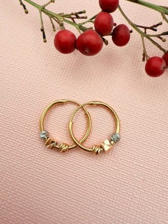 گوشواره حلقه ای سه گوی