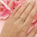 انگشتر دایره نگین