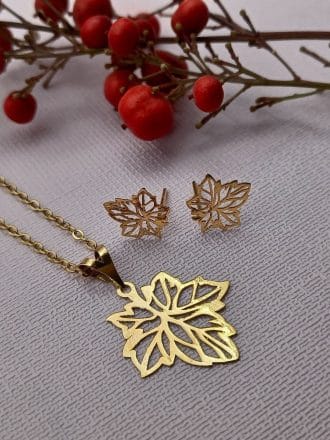 نیم ست برگ پاییزی