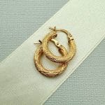 گوشواره حلقه ای پوست ماری