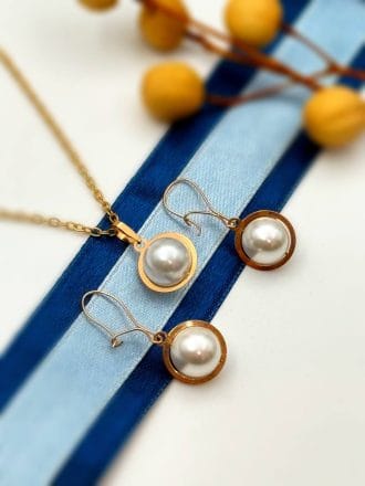 نیم ست مروارید سواروسکی