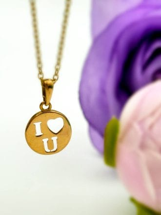 مدال دایره i love u