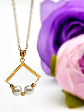 مدال لوزی گوی مروارید