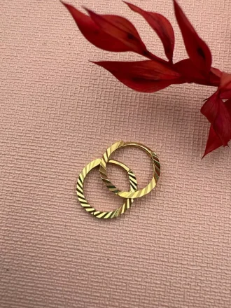 گوشواره حلقه ای تراش