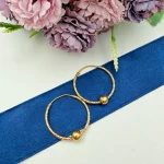 گوشواره حلقه ای تراش گوی دار