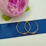 گوشواره حلقه ای سه گوی بزرگ