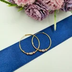 گوشواره حلقه ای سه گوی بزرگ