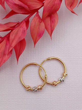 گوشواره حلقه ای سه گوی