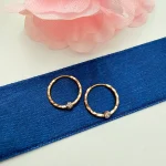 گوشواره حلقه ای تراش تک گوی