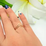 انگشتر جناغی دو ردیفه