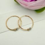 گوشواره حلقه ای دو گوی