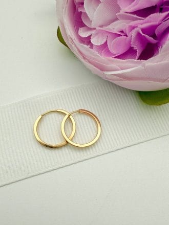 گوشواره حلقه ای ساده مربع
