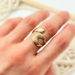 انگشتر الیمو دو پیچ طرح دار