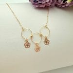 گردنبند دایره گل