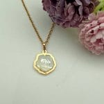 مدال تک سوارسکی گل رز سفید