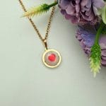 مدال تک سوارسکی دایره قلب