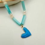 گردنبند مهره ای قلب