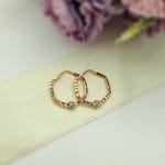 گوشواره شش ضلعی گوی دار