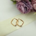 گوشواره لوزی گوی دار