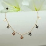 گردنبند قلب لوزی