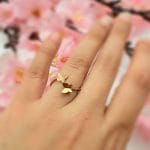 انگشتر دو پروانه