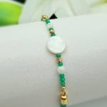 دستبند مهره سبز