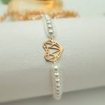 دستبند قلب الماسی