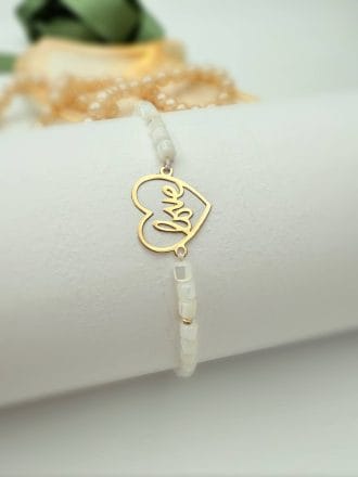 دستبند قلب Love